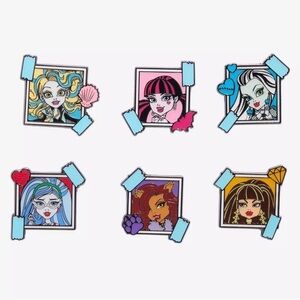 FULL SET Loungefly Monster High Instant Photo Blind Box Enamel Pin